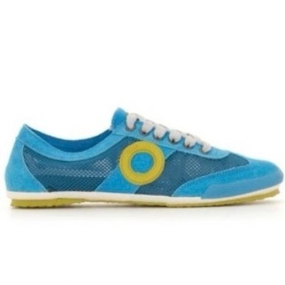 Aro Caribbean Sneakers 39 Blue Suede Low Top Casual Streetwear Vibrant Unique